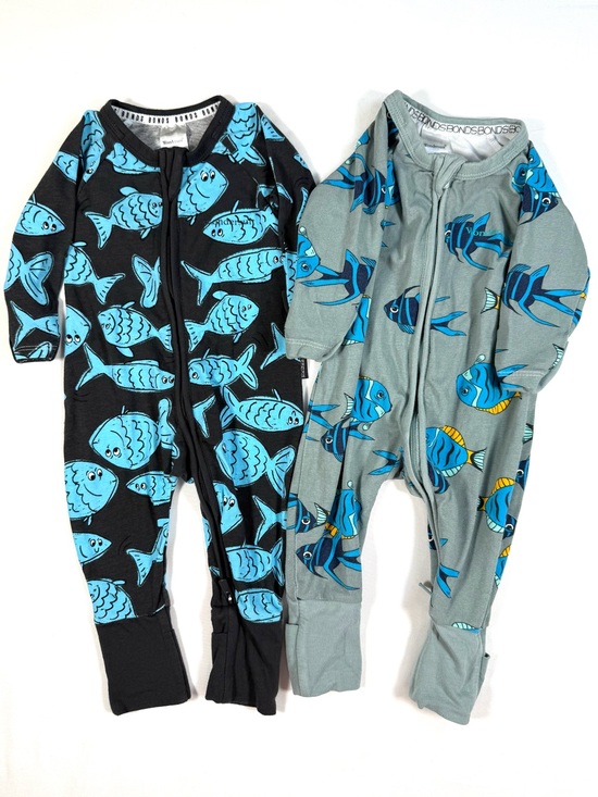 Bonds Other - BONDS Wondersuit Fish Zip Romper Lot Size 000 0-3m Coastal Ocean Baby Pajamas